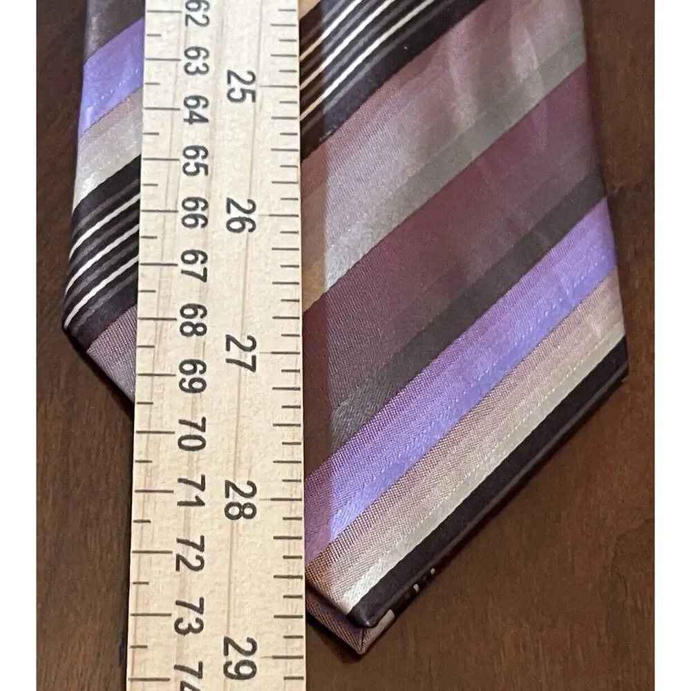 Kenneth Cole Hand Made 100% Imported Silk Men’s Neck Tie Made In China - Picture 5 of 9